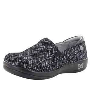 Alegria Keli Pro Ric Rack Slip On Leather Comfort Work Clogs Shoes 40 EU 10 US